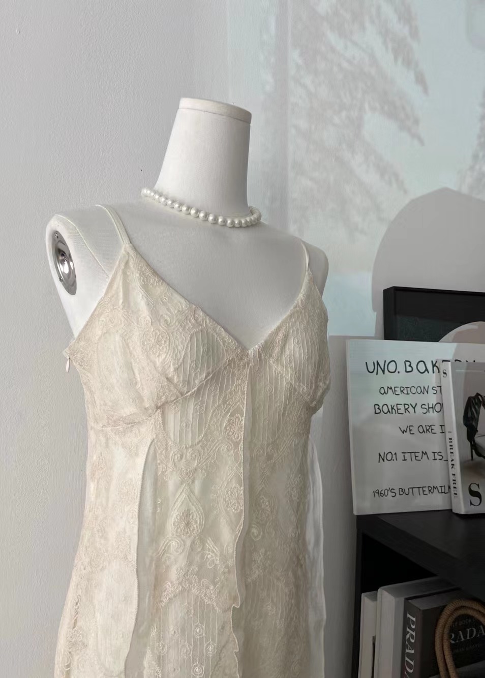 Women's Ruffle Lace Slip Dress Summer Slimming Gentle Temperament Vacation Dress - Image 4