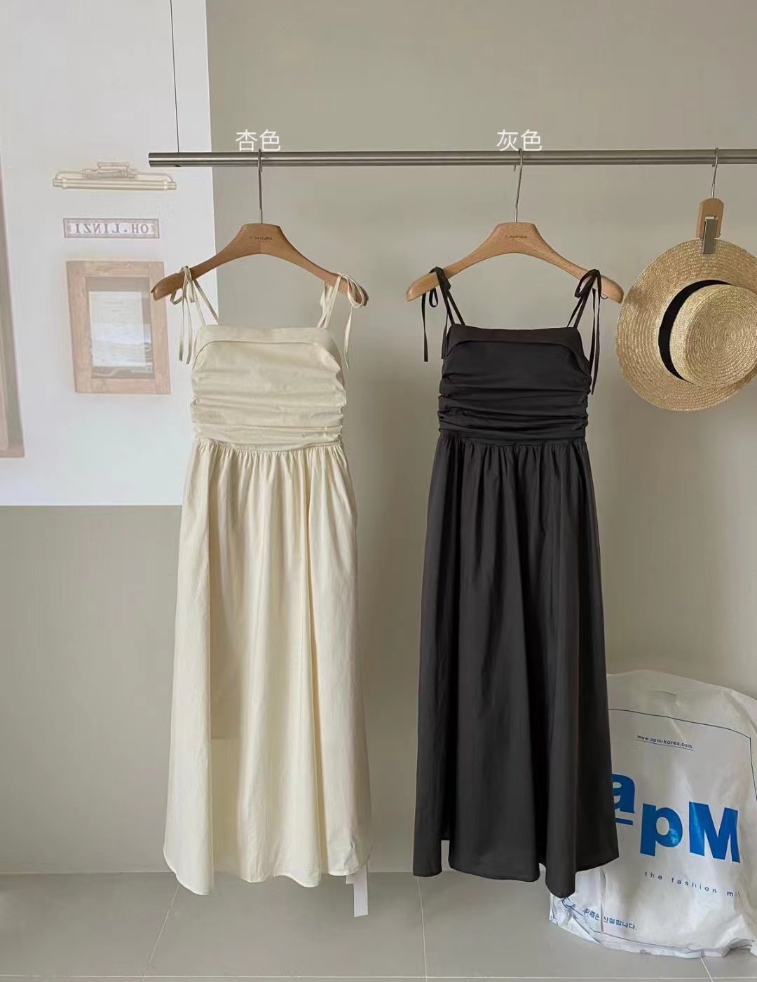 Summer New Strappy Waist-Cinching Slimming Cami Dress - Image 2