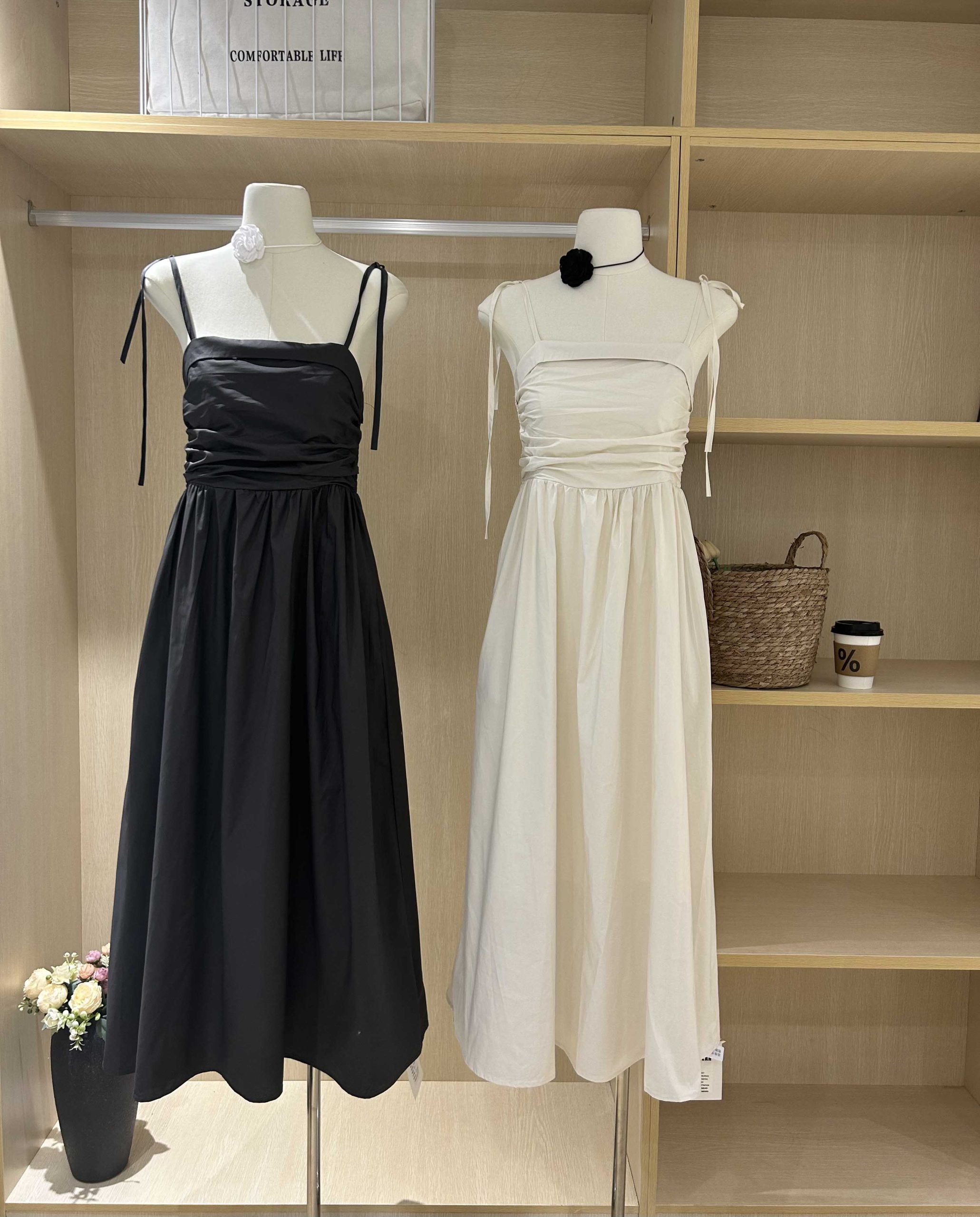 Korean Style Sweet Ruffled A-Line Cami Dress - Image 2