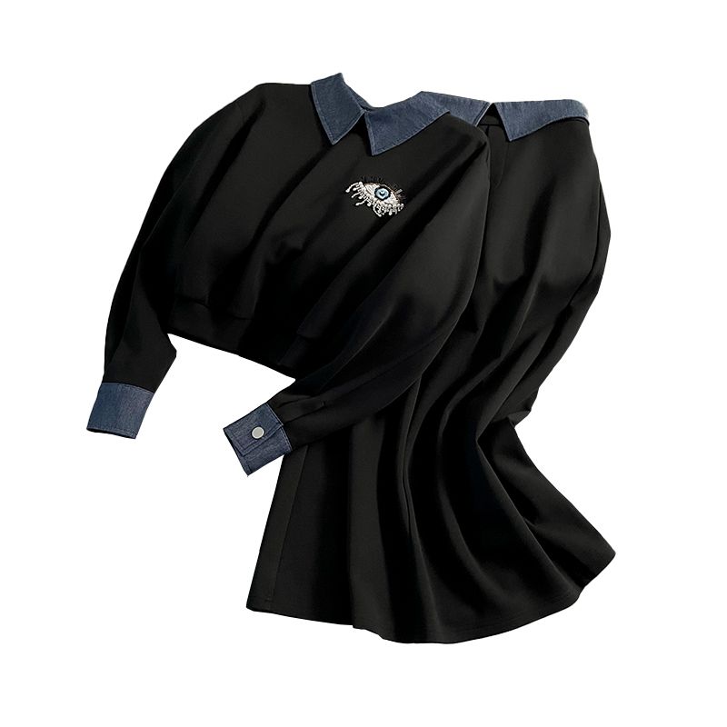 Women's Autumn Two-Piece Sweatshirt and Skirt Set 2025 New Style - Image 5