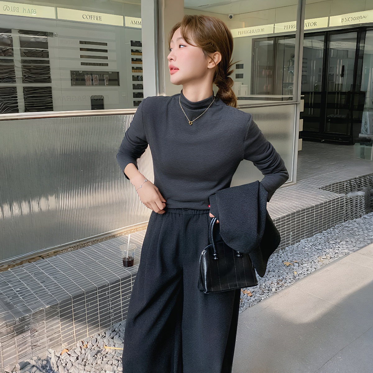 Women's Three-Piece Vest Suit Set Korean Style Fall Winter 2025 - Image 2