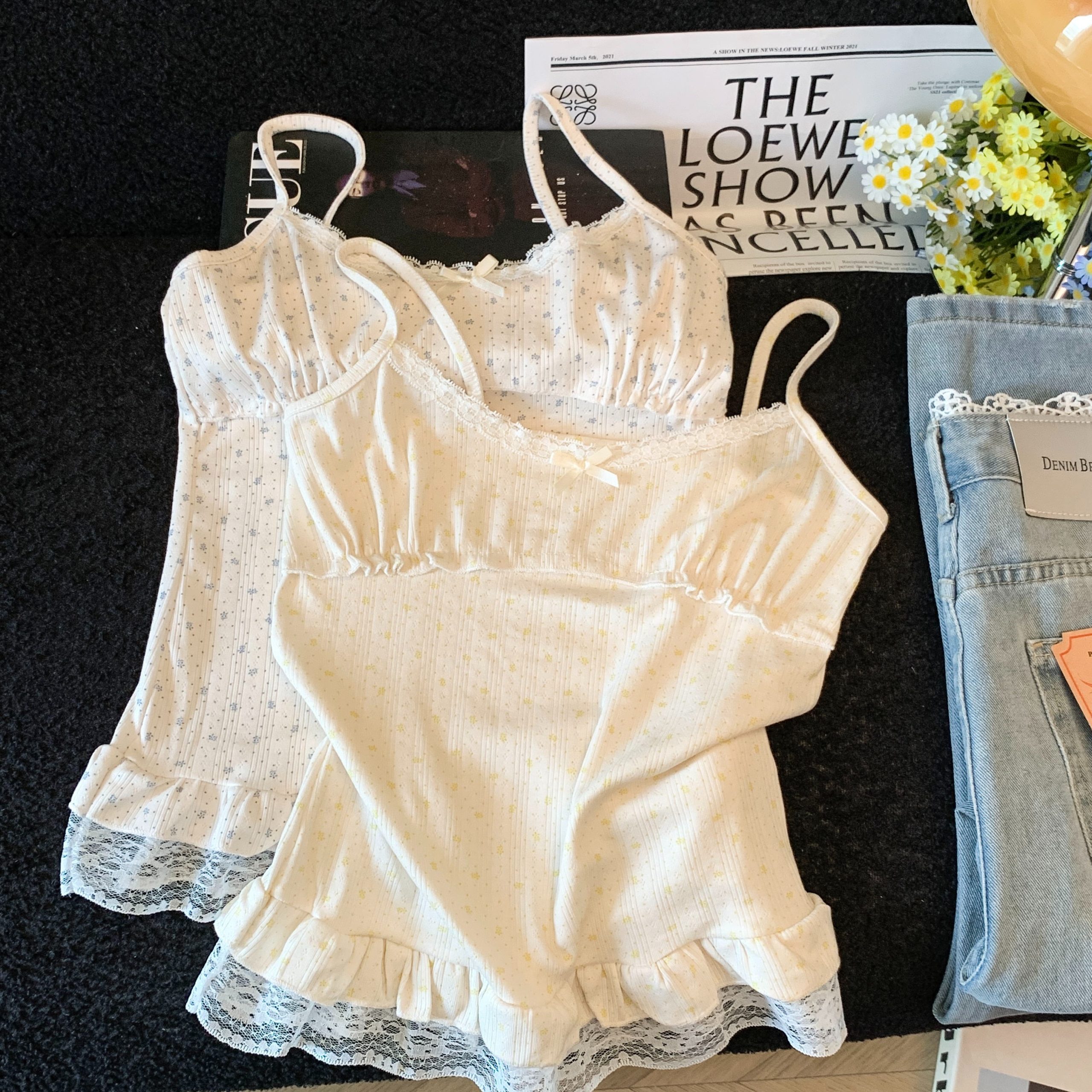 Soft Knit Sun Protection Cardigan Set with Camisole Women Summer Korean Style Short Top - Image 5