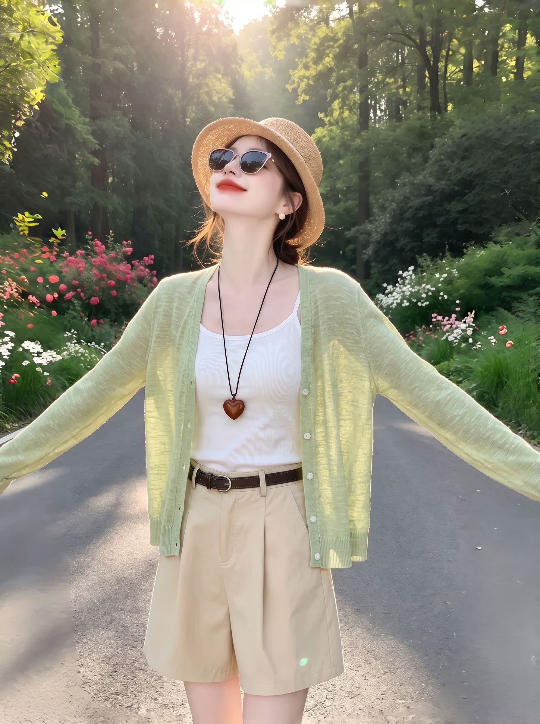 V-Neck Ice Silk Knit Sun Protection Cardigan for Women 2026 Summer Sheer Air Conditioning Shawl - Image 2
